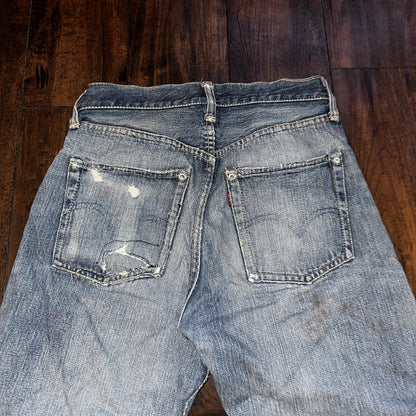 Levis 501 XX Big E True VTG 40s 50s Redline Selvedge Denim Jeans 1940s 25x26