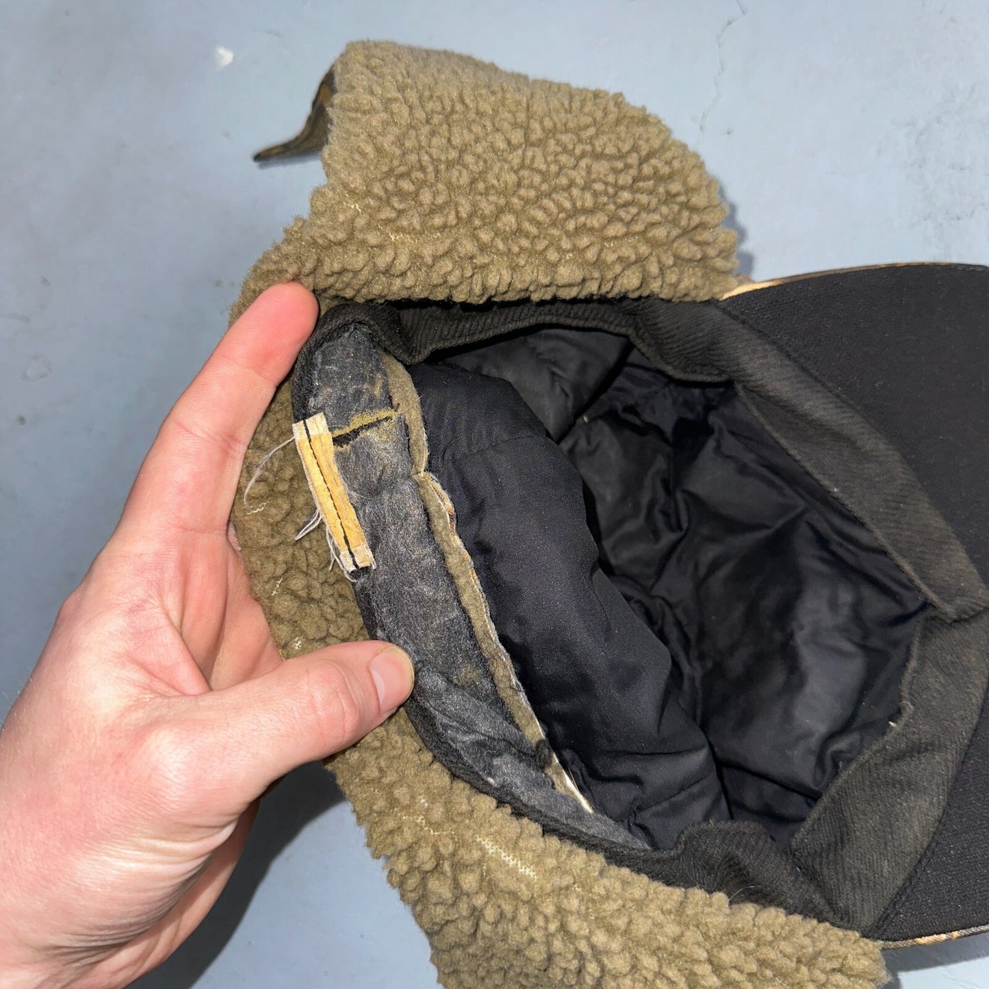 Woodland Ear Flap VTG Hat Cap Snapback Forest Hunting Wood Land Warm M