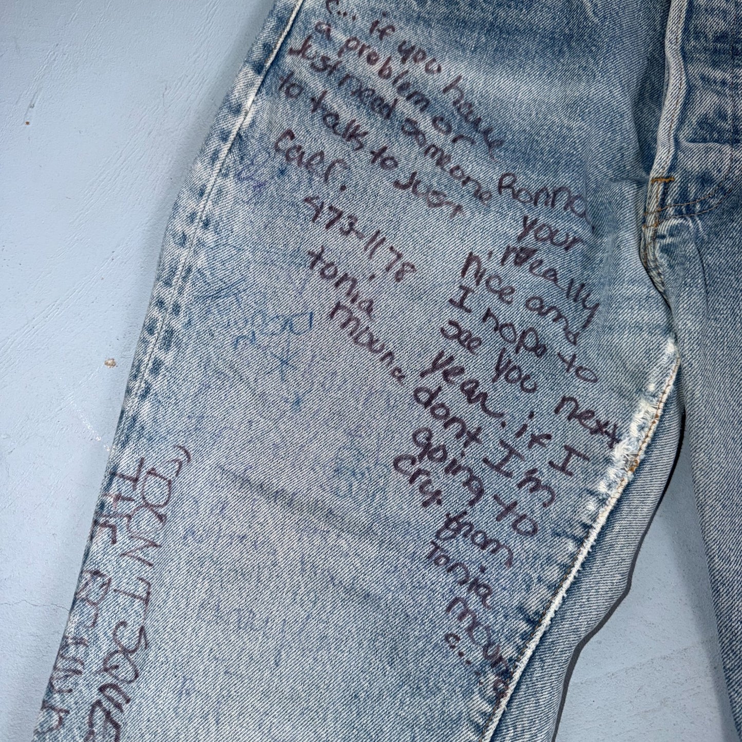 Levis 501 Vintage 80s Redline Selvedge USA XX Jeans Light Wash 30x32 Act 29x28