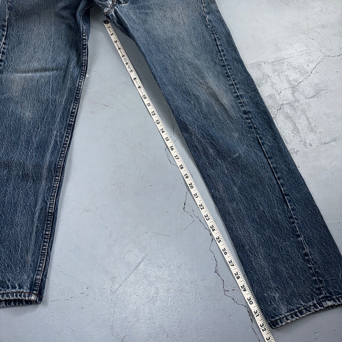 Levis 501 Vintage 80s USA XX Straight Leg Jeans Blue Light Wash Act 31x32