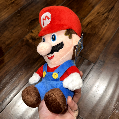 Super Mario Bros Mario Plush Doll Stuffed Toy 2012 w Tags VTG Cute Japan