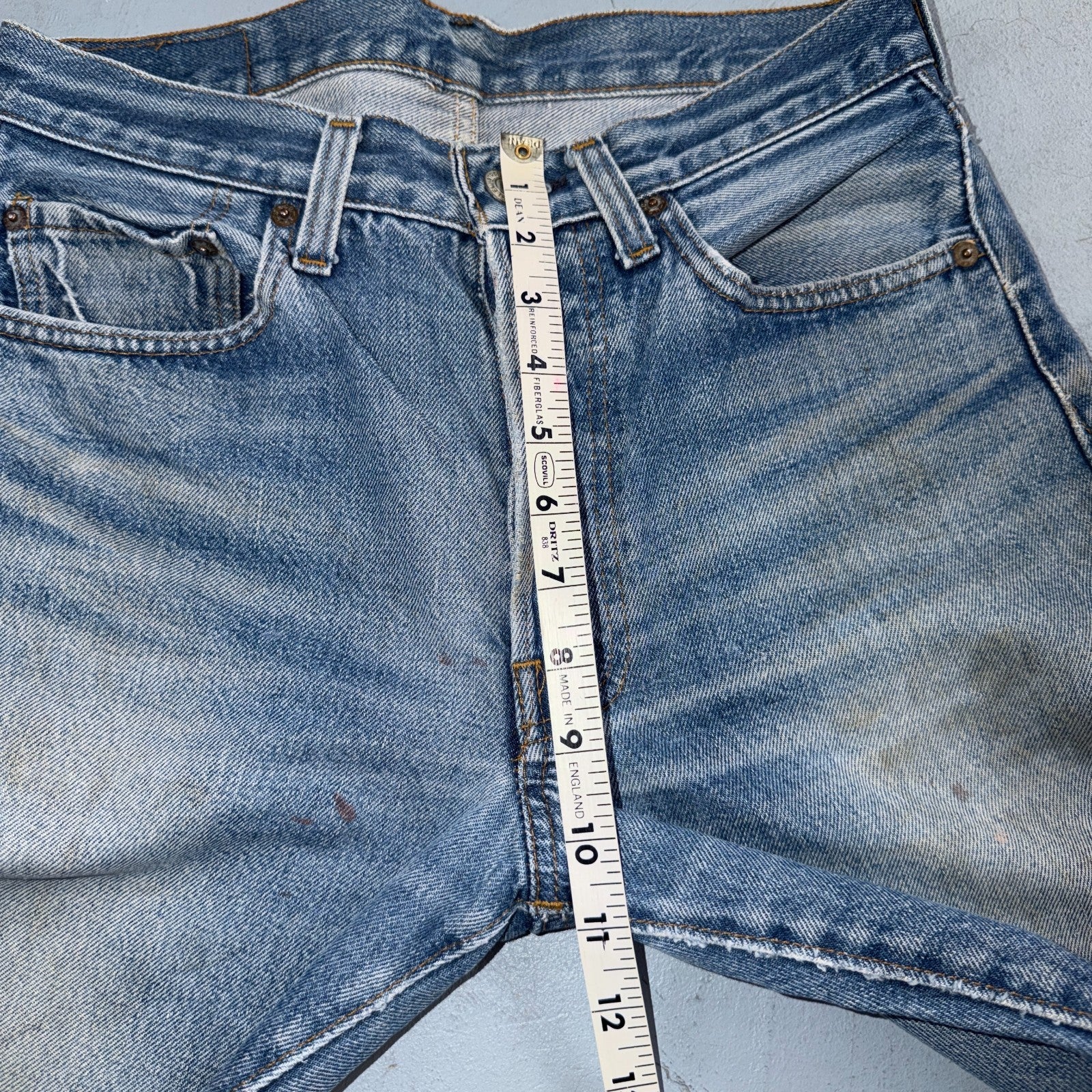 Levis 501 Vintage 80s Redline Selvedge USA XX Jeans Light Wash Act 28x30