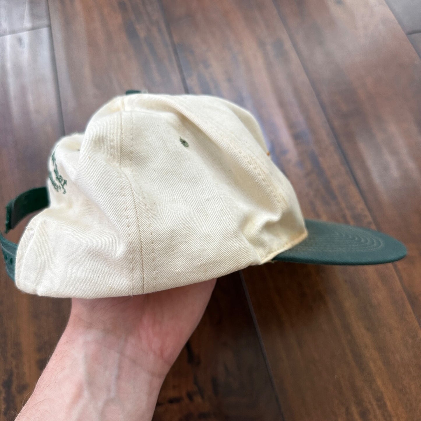 Antique Person BROKEN VTG Hat Cap Snapback Genuine Funny Humor Old Trash Hunt