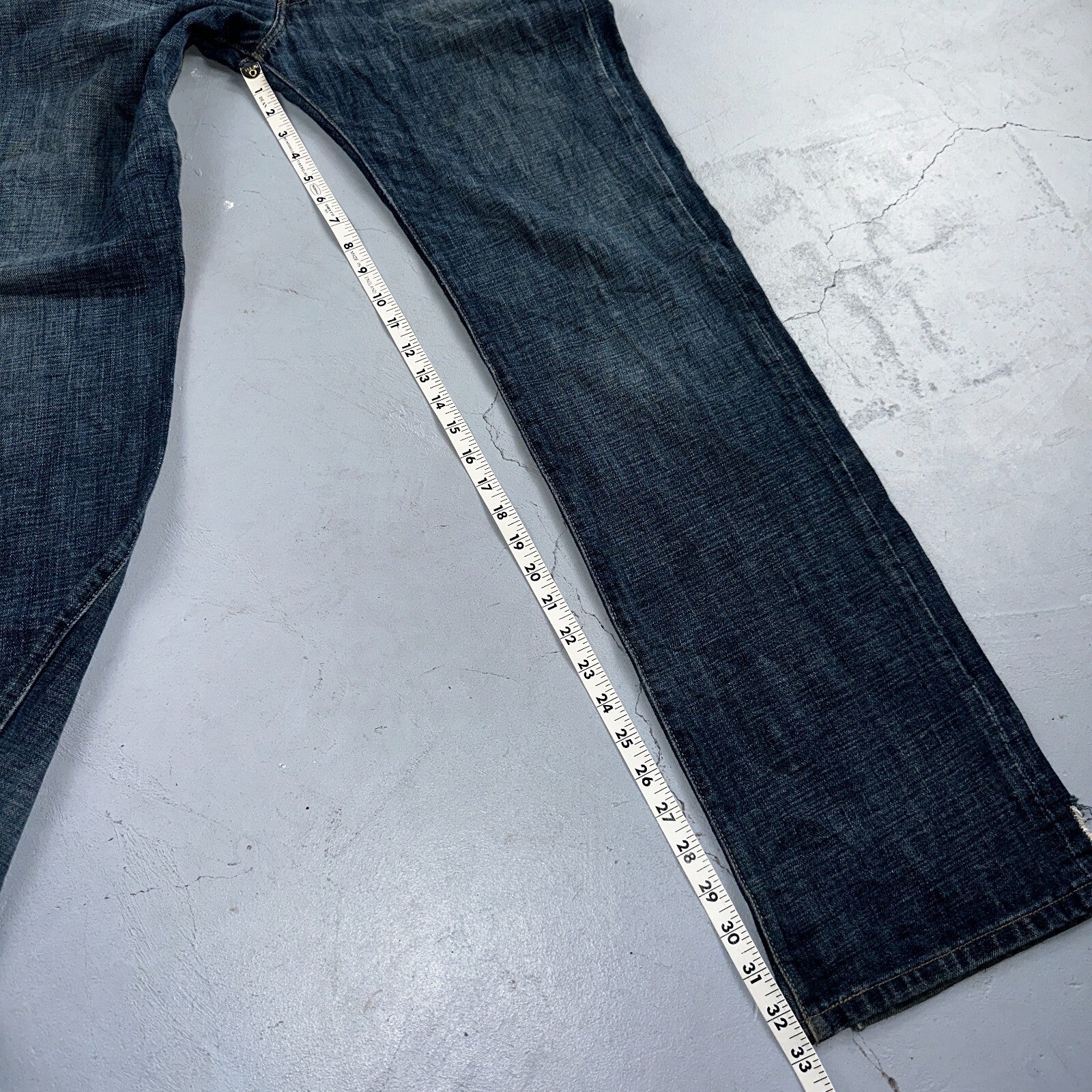 Levis 501 Vintage Y2K XX Straight Leg Jeans Blue Med Wash 33x34 Act 34x32