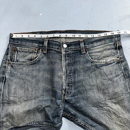 Levis 501 Vintage Y2K XX Straight Leg Jeans Blue Med Wash 34x34 Act 34x32