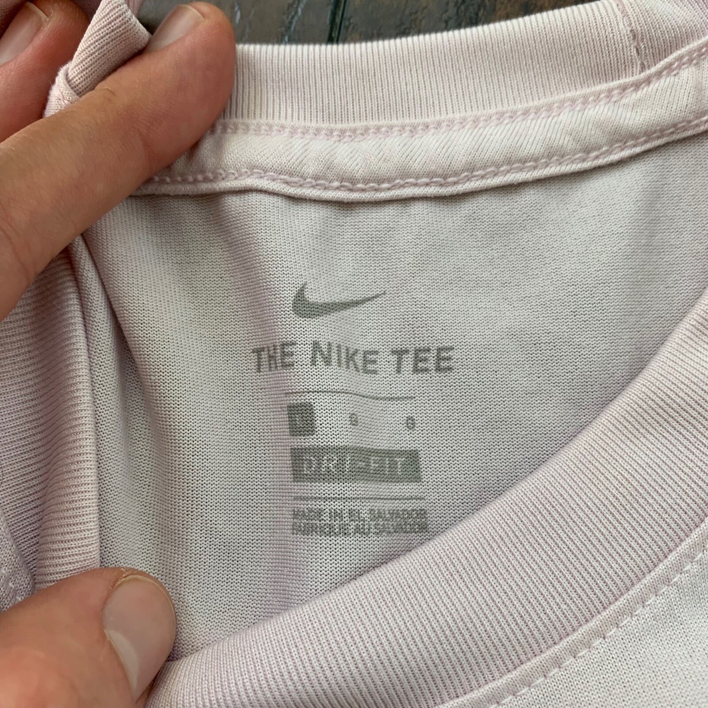 Womens Pink Nike T Shirt Gym Sports Running Faded Color Summer Light