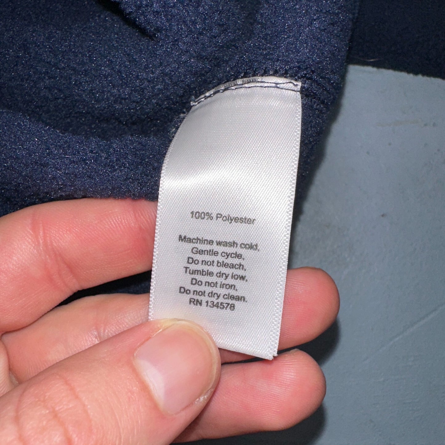 Vineyard Vines Vineyard Navy Quarter Zip Fleece Lined Mountain Sweater - Size M