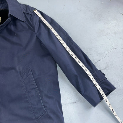 1970s VTG US Air Force Trench Coat 40s Blue All Weather Removable Liner 3556