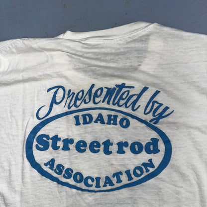 Spud Run USA 1970s VTG T Shirt 70s Rockabilly Hanes America Idaho Streetrod XL