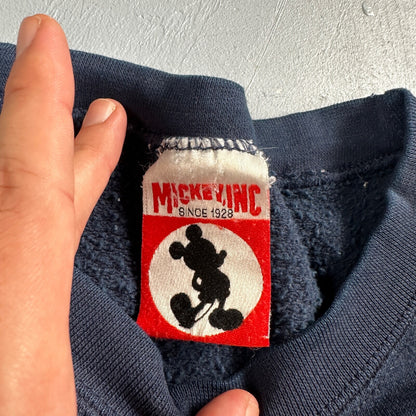 Disney Mickey Mouse VTG Sweatshirt Size 2XL Navy Crewneck Disneyland USA 90s