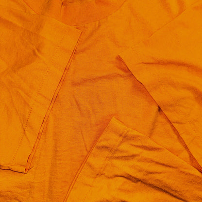 Hanes Blank Yellow Single Stitch VTG T Shirt XL USA No Print Graphic Basic