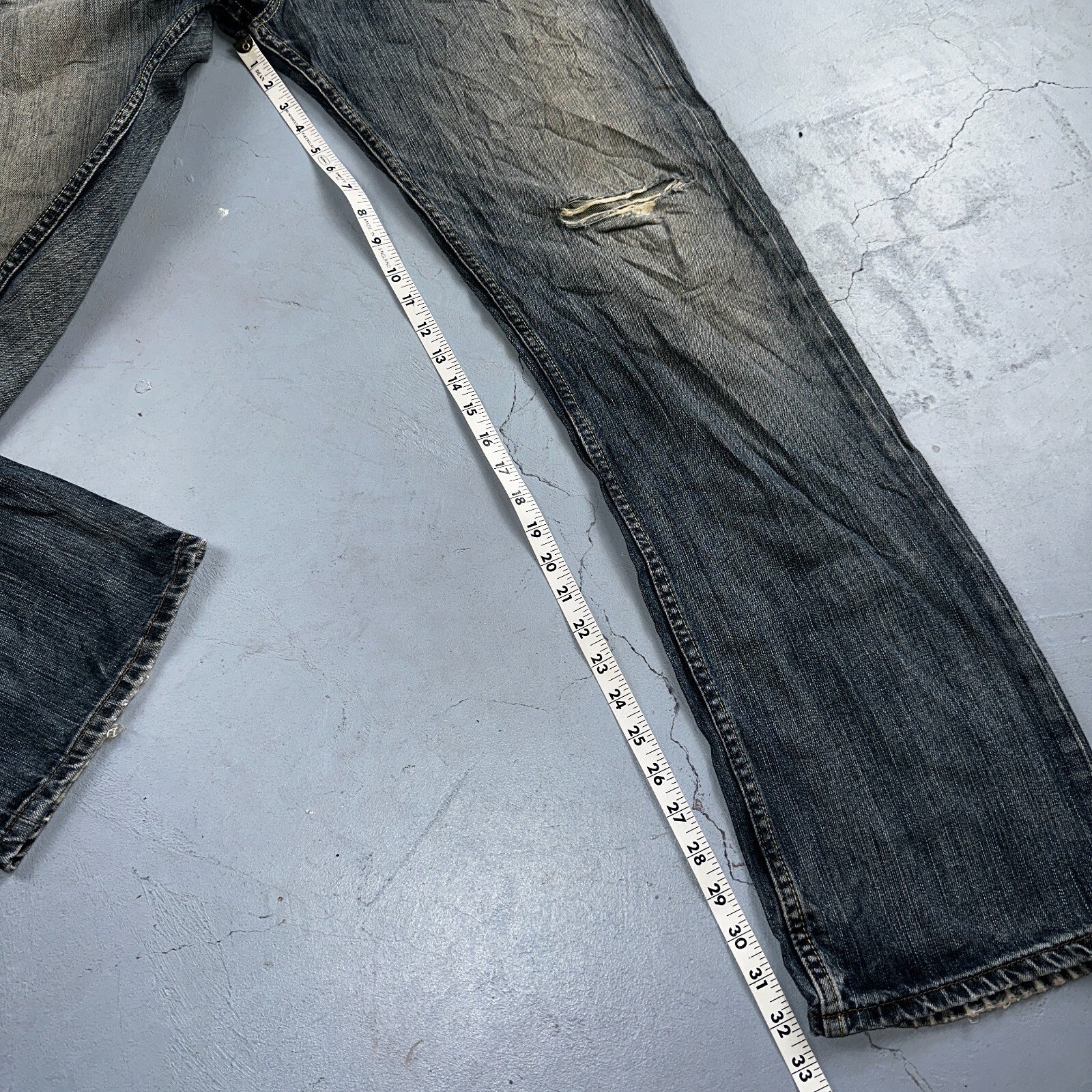 Levis 501 Vintage Y2K XX Straight Leg Jeans Blue Med Wash 34x34 Act 34x32