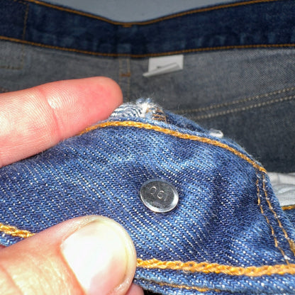 Levis 501 Vintage Y2K 90s XX Straight Leg Jeans Blue Med Wash 34x31 Act 32x27