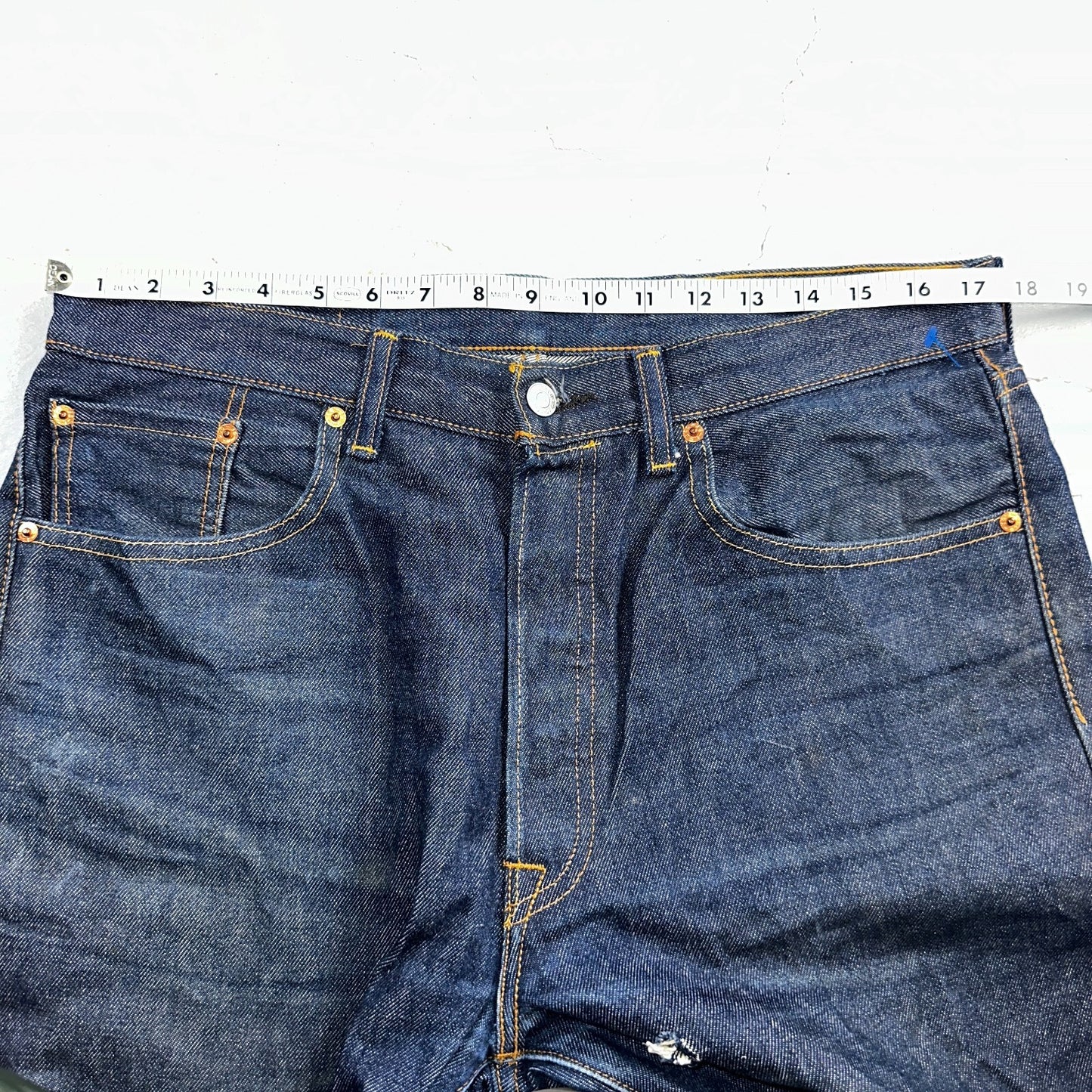 Levis 501 Y2K XX Straight Leg Jeans Blue VTG Dark Wash 34x31 Act 35x30