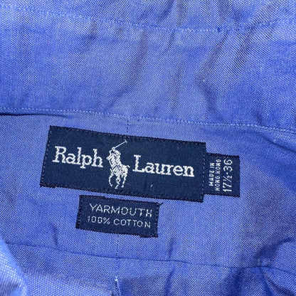 Ralph Lauren Shirt Mens 17.5 Long Sleeve Button Up Pony Yarmouth Cotton