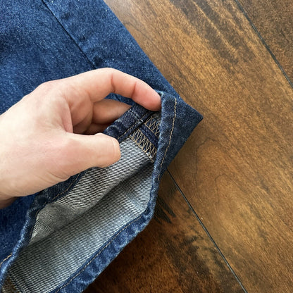 Vintage Y2K 90s Levis 501 XX Button Fly Dark Wash 35x34 Jeans Act 33x30