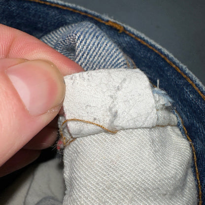 Levis 501 Vintage 80s USA XX Straight Leg Jeans Blue Med Wash 30x36 Act 27x31