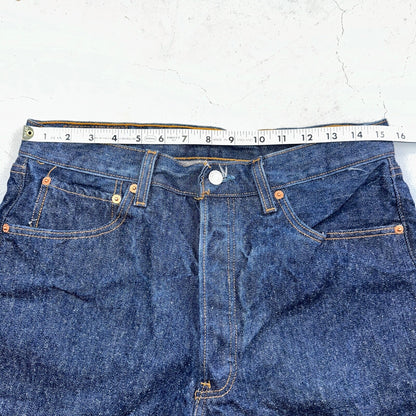 Levis 501 Vintage 90s USA XX Straight Leg Jeans Blue Dark Wash 34x32 Act 31x29