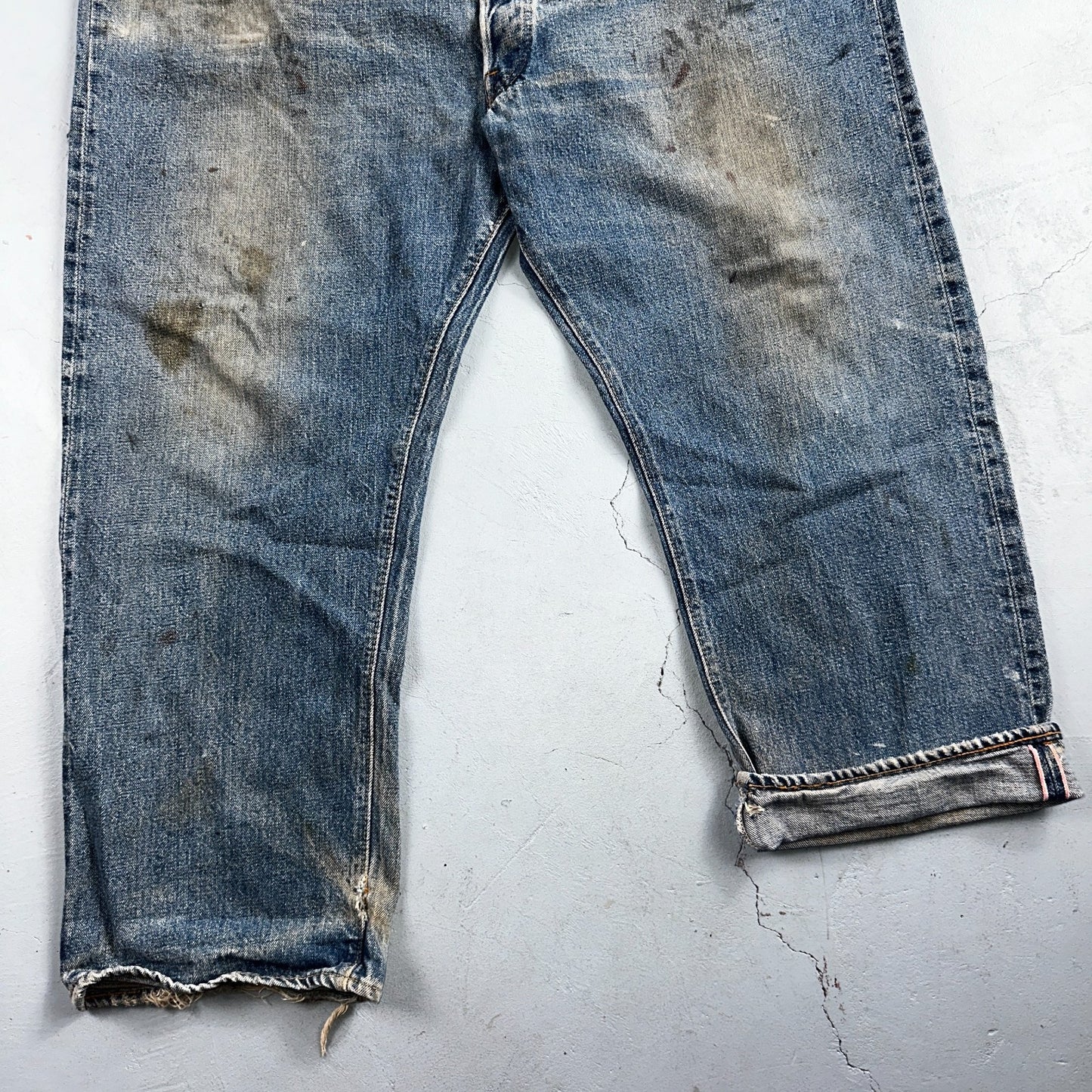 Levis 501 Vintage 70s SS Redline Selvedge USA XX Jeans Med Wash 48x30 Act 43x26