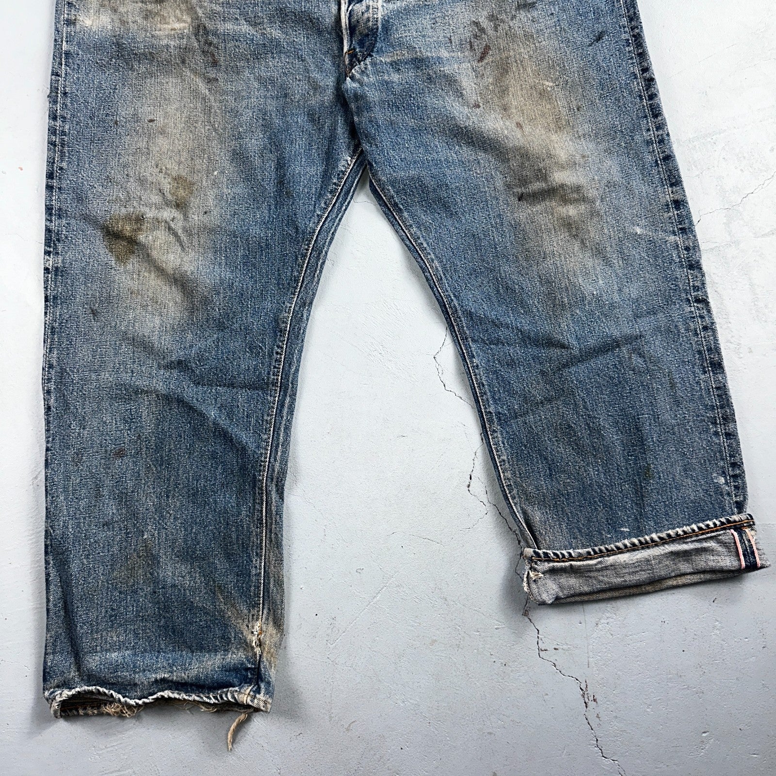 Levis 501 Vintage 70s SS Redline Selvedge USA XX Jeans Med Wash 48x30 Act 43x26