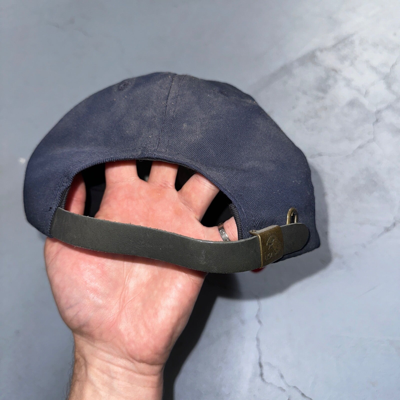 Smith & Wesson Hat Cap VTG Blue One Size Casual Cotton Dad Gun Pistol USA