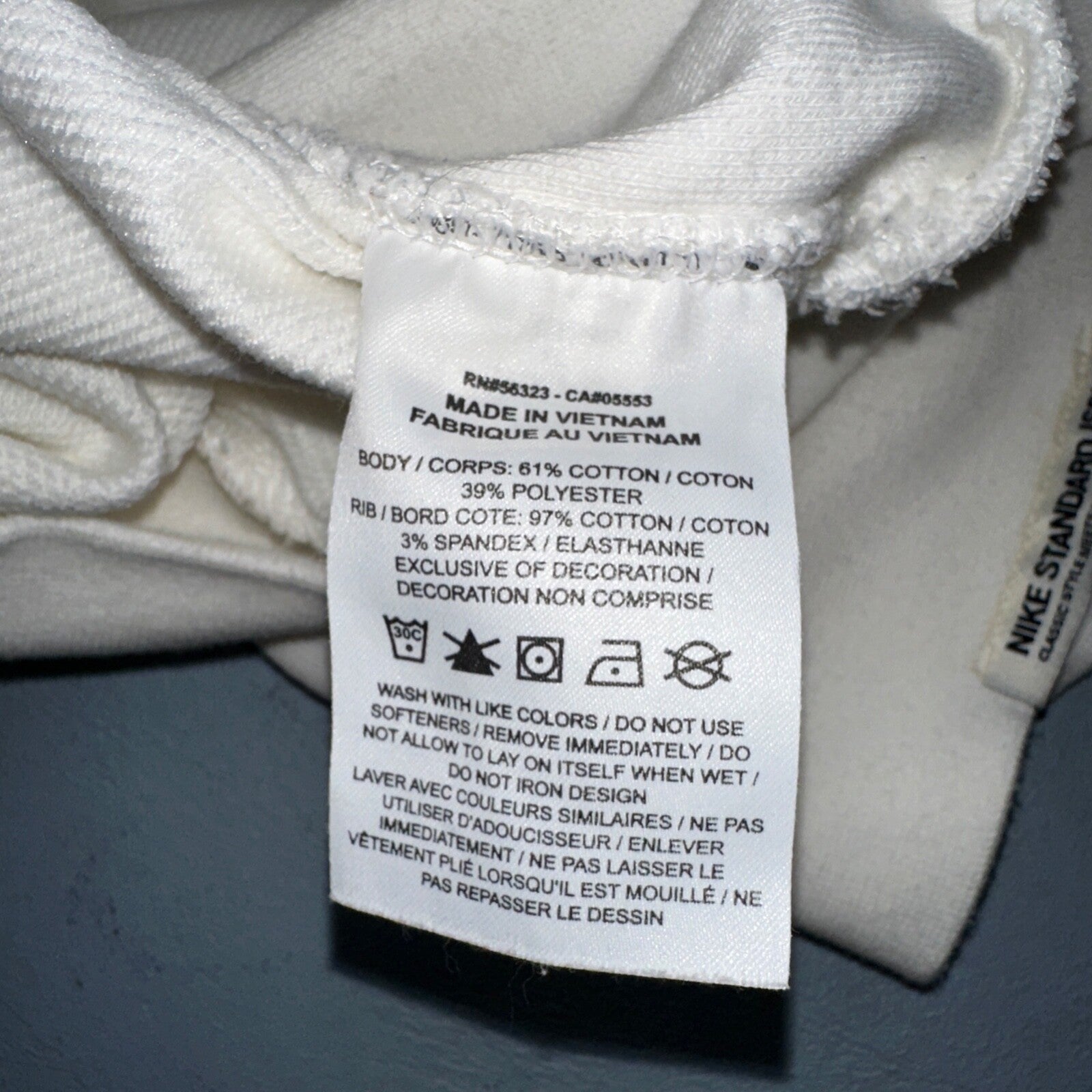 Nike Mens Sweatshirt Dri-Fit Pullover Sz XL White Cream Sweater DV7974-133