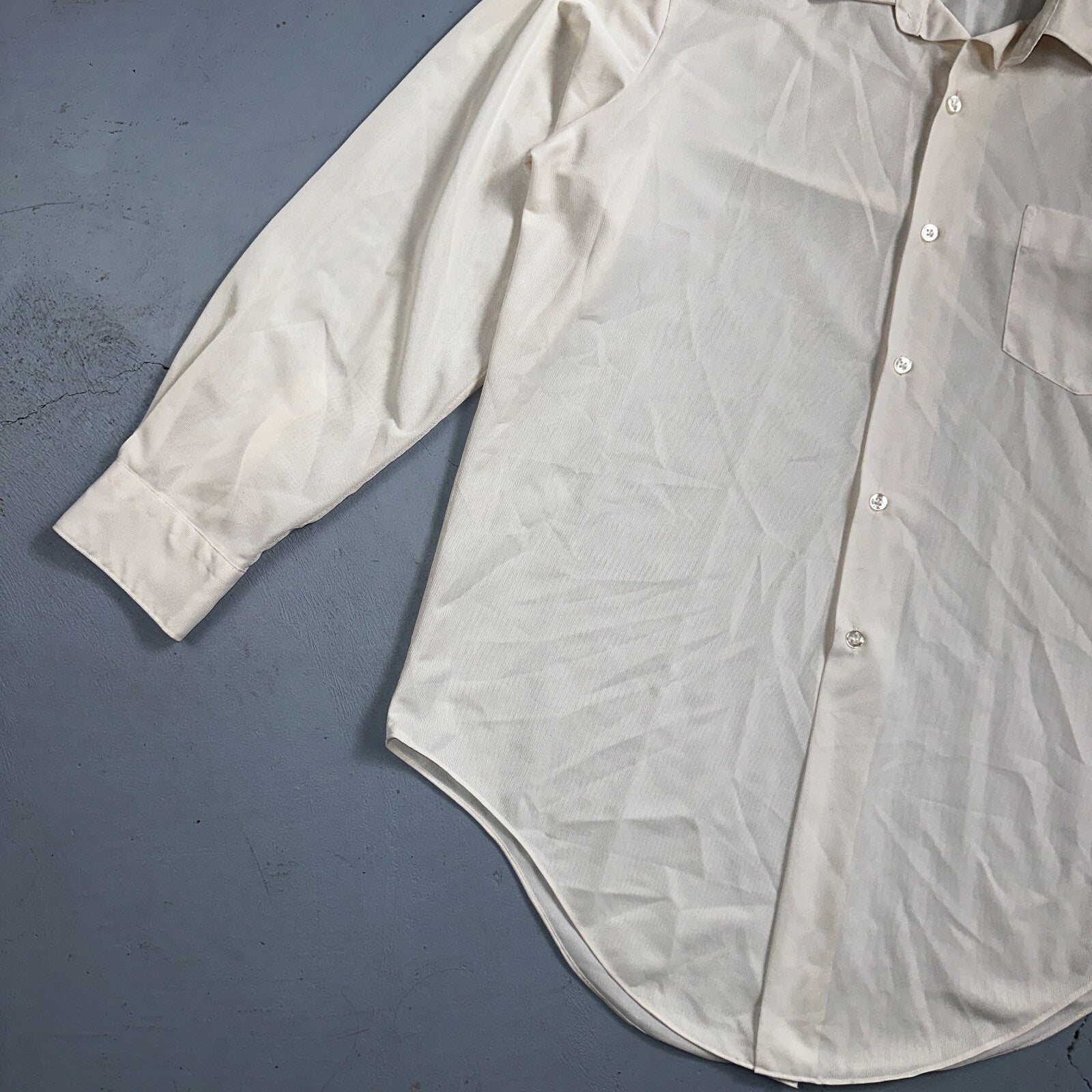 Vintage 60s Brent Shirt Tetoron Polyester Atomic Rockabilly Men 1960s Plain