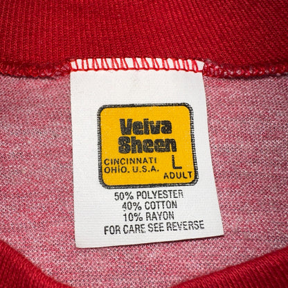 Oregon Champion Wrestling Red VTG T Shirt Raglan Single Stitch High School 80s