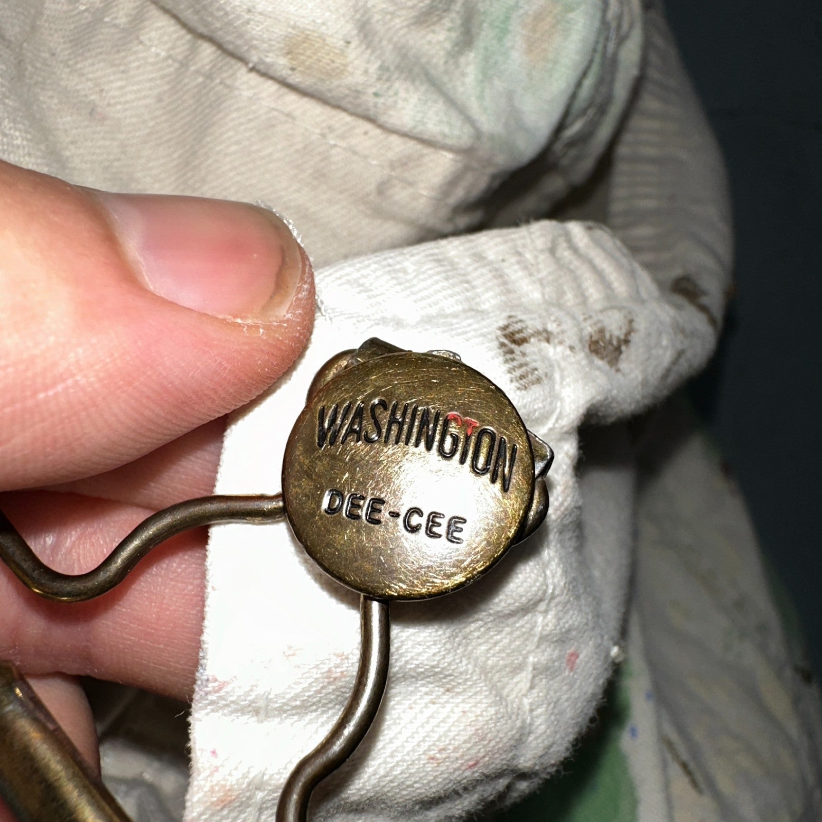 VTG Washington Dee Cee Thrashed Overalls Carpenter Bibs Workwear Painter Paint