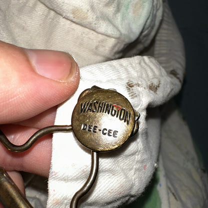 VTG Washington Dee Cee Thrashed Overalls Carpenter Bibs Workwear Painter Paint