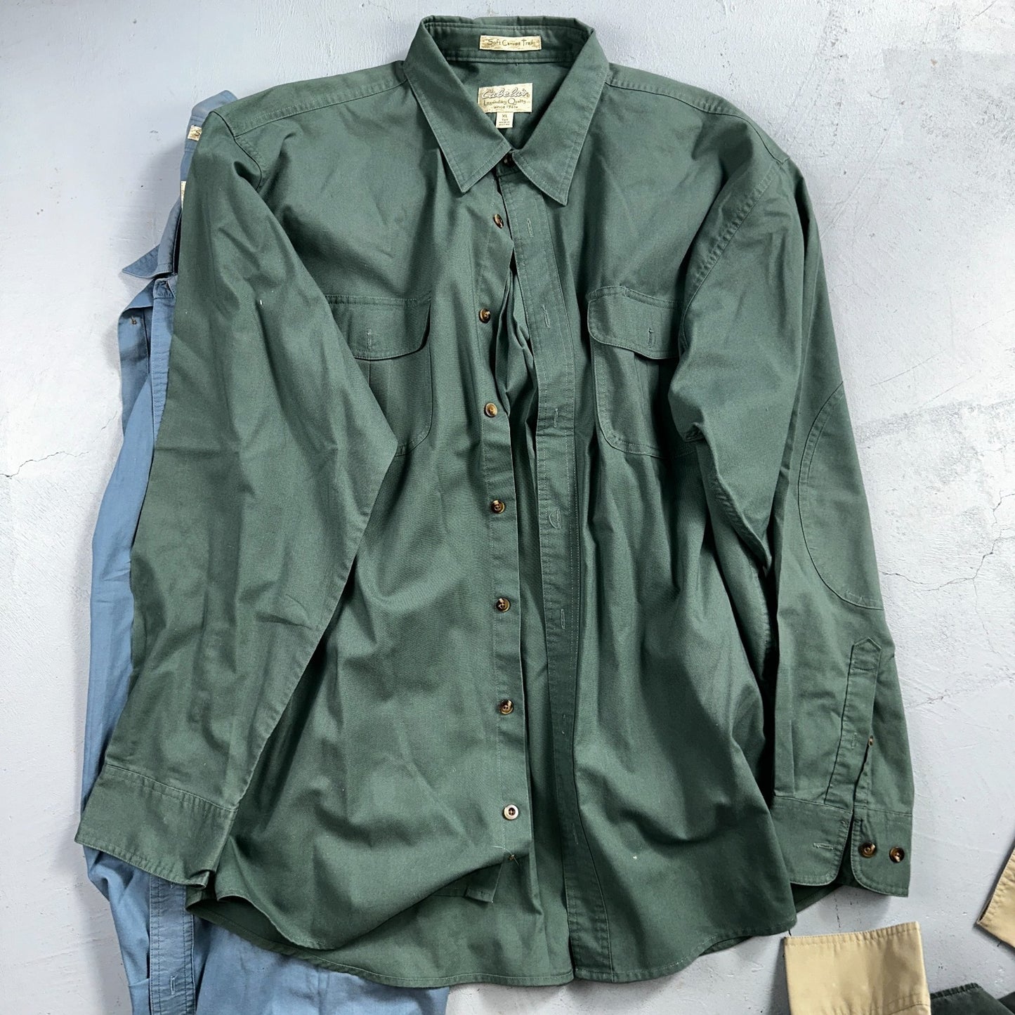 Cabela’s Legendary Quality Shirt Mens XL Tall Button Up Outdoors Lot 14 Safari