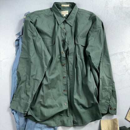 Cabela’s Legendary Quality Shirt Mens XL Tall Button Up Outdoors Lot 14 Safari
