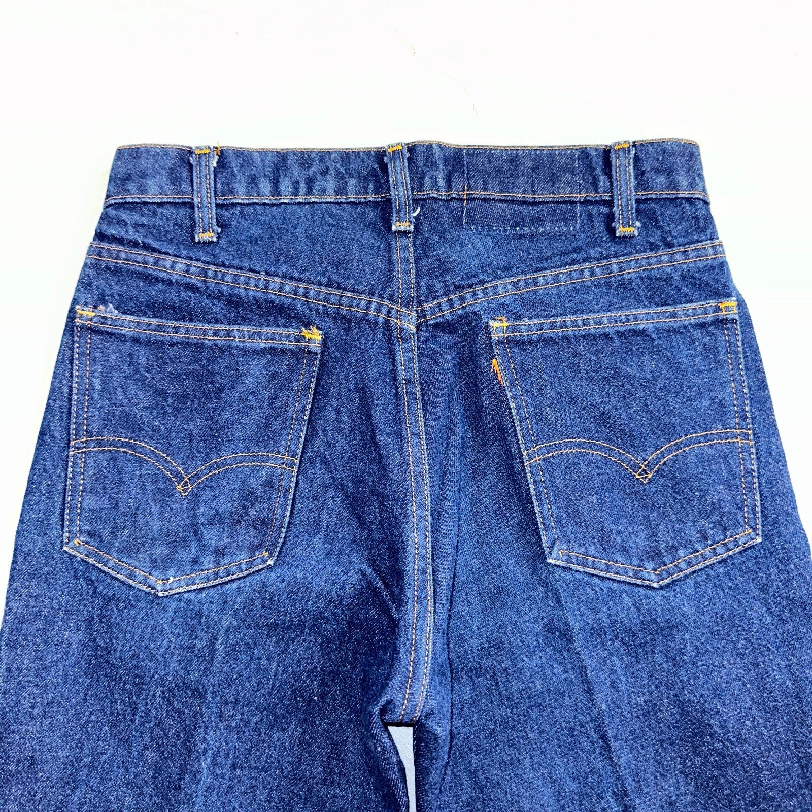 Levis 505 Vintage 80s USA Orange Tab Jeans 30x34 Blue Dark Wash 501 Act 29x28