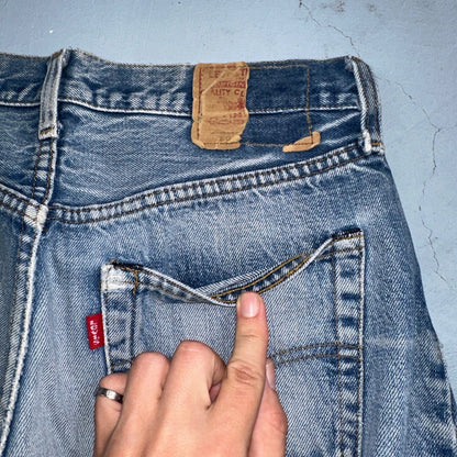 Levis 501 Vintage 80s Redline Selvedge USA XX Jeans Light Wash 1980s Act 28x32