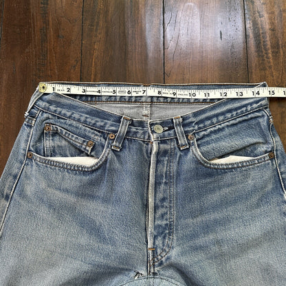 Levis Vintage 80s Redline Selvedge USA 501 XX Jeans 66 70s Light 32x36 Act 29x30
