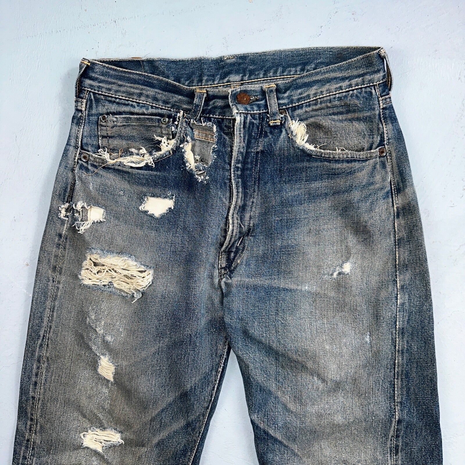 Levis 505 Big E Vintage 60s Redline Selvedge USA XX 1960s Jeans 501 Act 28x26