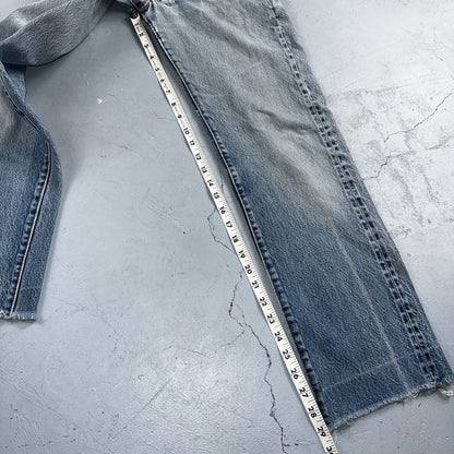 Levis 501 Vintage 80s Redline Selvedge USA XX Jeans Light Wash 524 Act 25x29