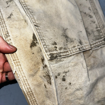 Carhartt VTG Double Knee Carpenter Pants USA B01 Brown Thrashed 34x34 Act 32x32