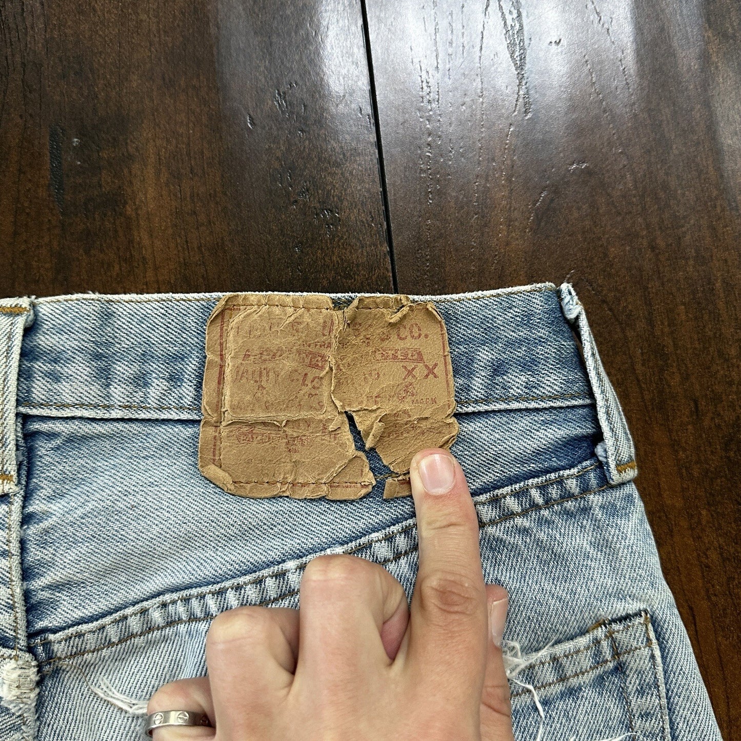 Levis Vintage 80s Redline Selvedge USA 501 XX Jeans 66 70s Light 30x36 Act 27x30