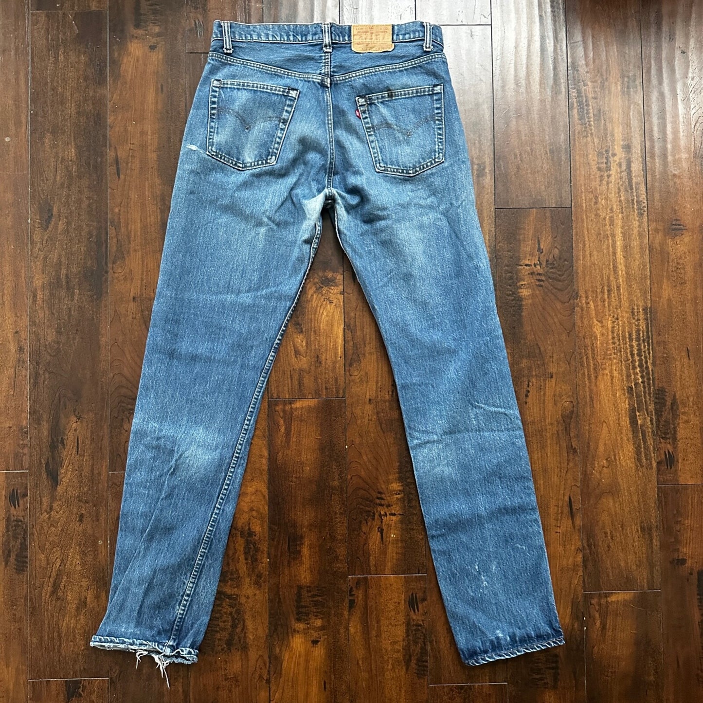 Vintage 80s Levis 505 36x36 USA Blue Jeans 501 Act 34x34 Med Wash