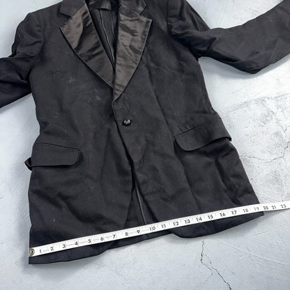 VTG 1920s Mens 1 PC Suit Tuxedo Coat Jacket Pants Black 20s 30s Antique