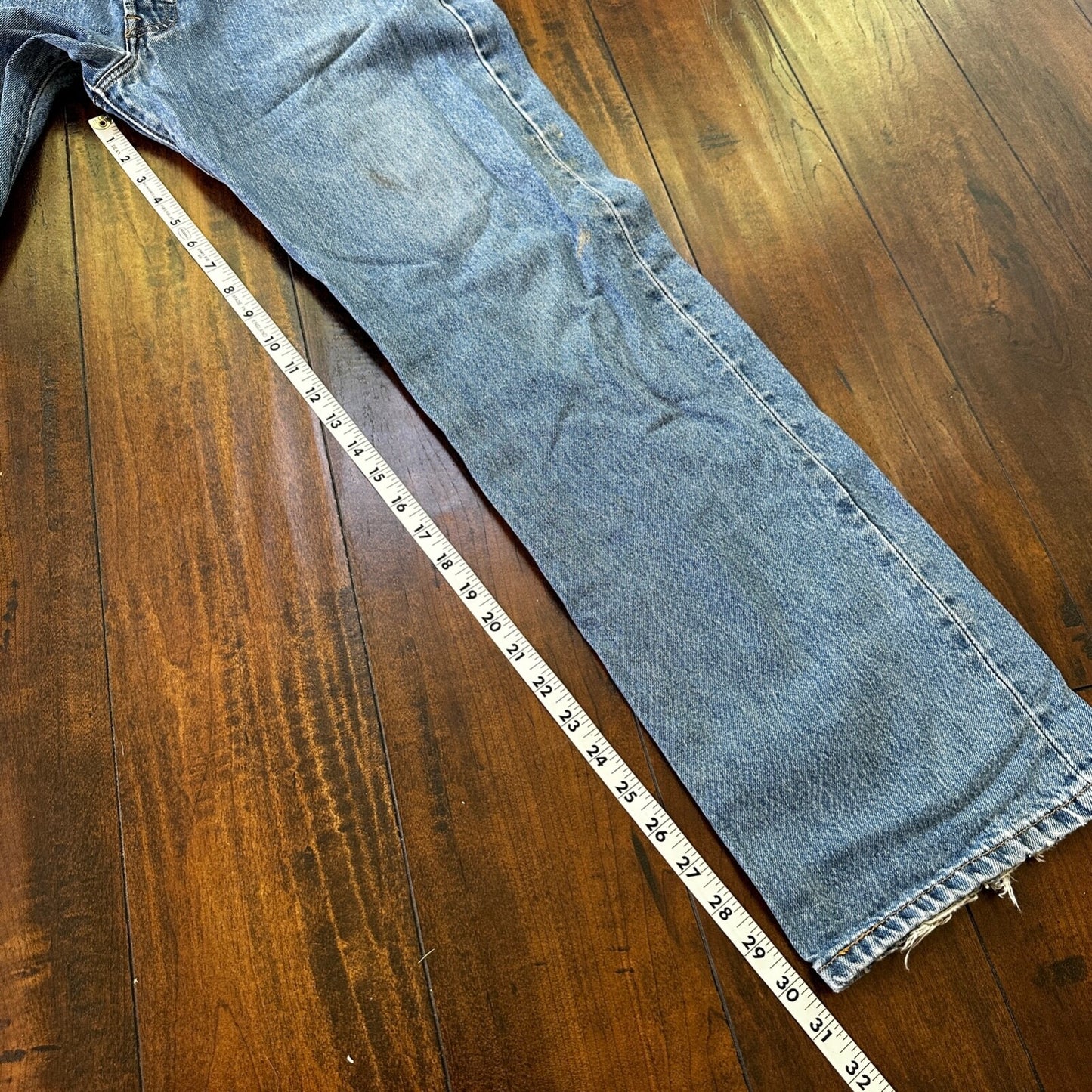 Levis 501 Vintage Y2K Straight Leg XX 2000s Jeans 34x32 Light Wash Act 32x30