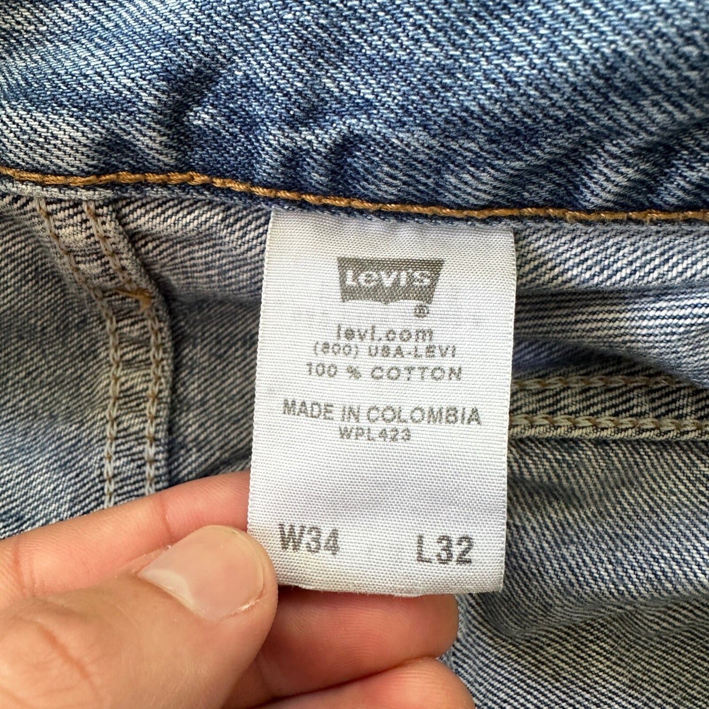 Levis 501 Vintage Y2K Straight Leg XX 2000s Jeans 34x32 Light Wash Act 32x30