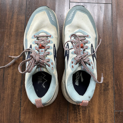 Brooks Womens Cascadia 16 Aqua/Tourmaline/Rooibos Tea Running Shoes Size 9 Hike