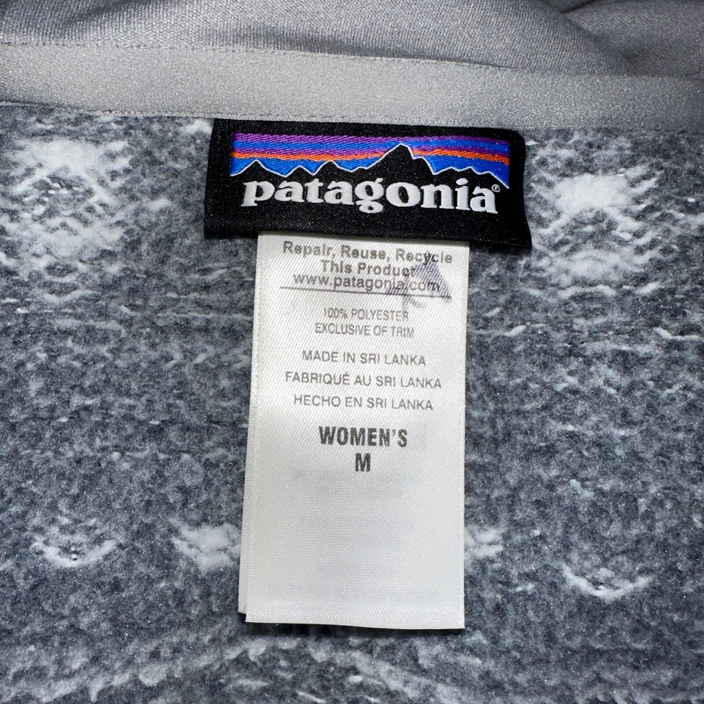 Patagonia Jacket Women’s M Better Sweater Icelandic Coat Fleece Birch White
