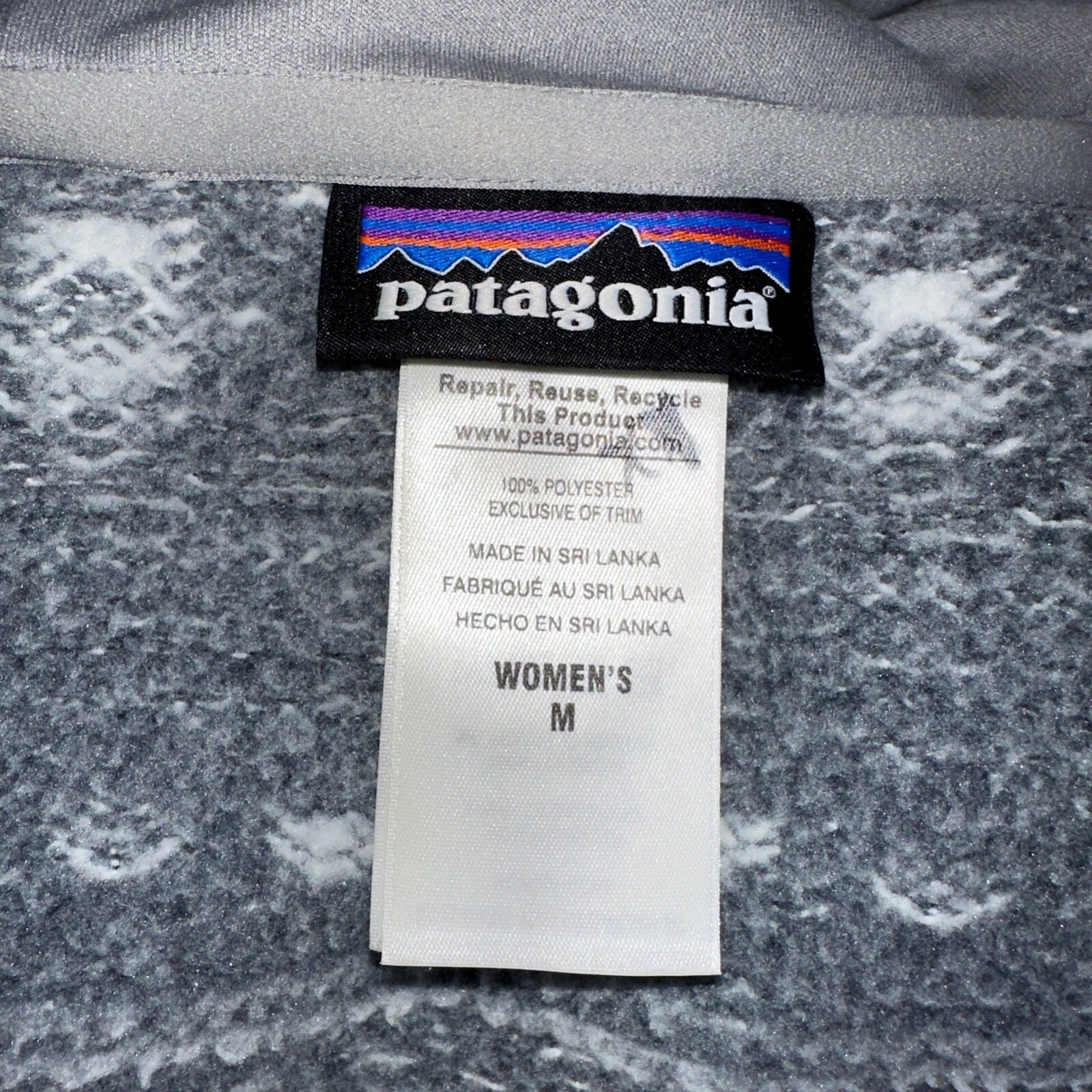 Patagonia Jacket Women’s M Better Sweater Icelandic Coat Fleece Birch White