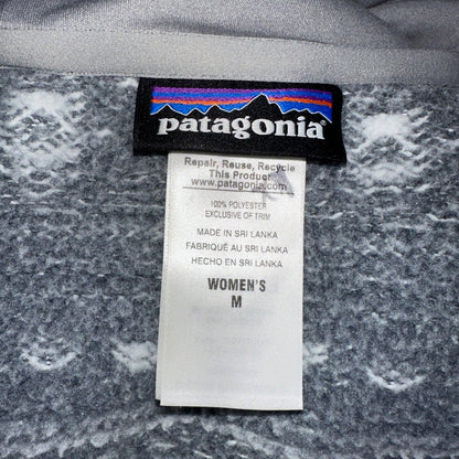 Patagonia Jacket Women’s M Better Sweater Icelandic Coat Fleece Birch White