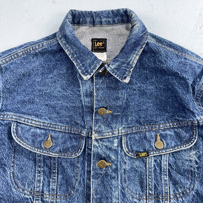 Vintage Lee Denim Jacket 40 M Western Bike Ride Cowboy Ranch Farm 153438 Jean