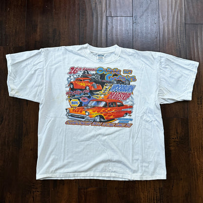 Oldies Y2K VTG T Shirt Classic Antique Sports Cars America USA Nascar Driving