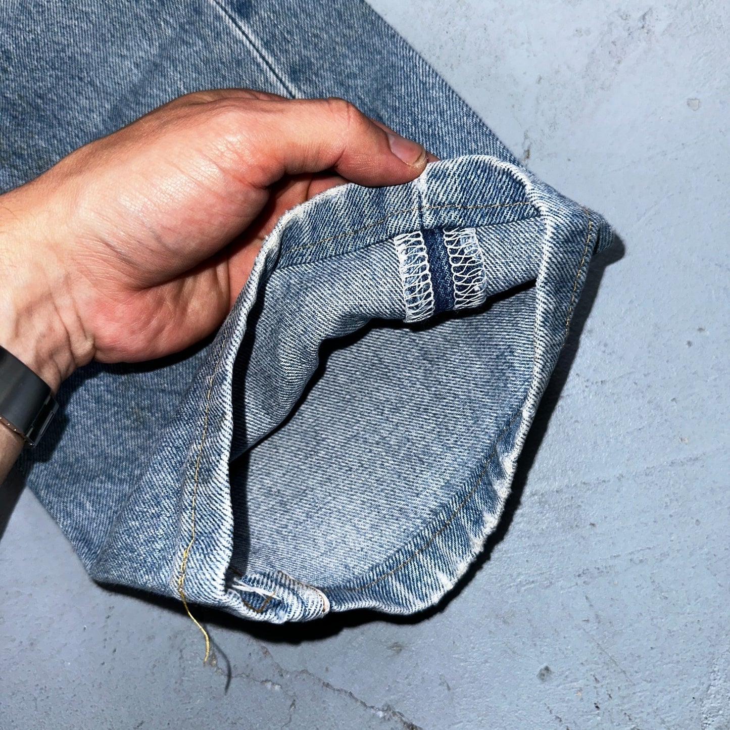 Levis 501 Vintage 90s Mex XX Straight Leg Jeans Blue Light Wash 36x30 Act 35x25